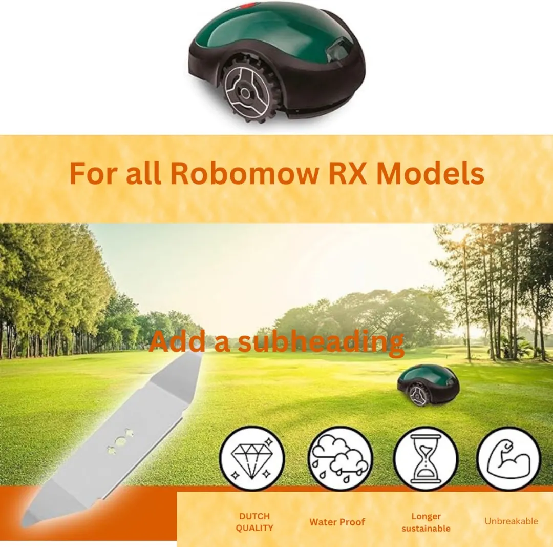 Robomow RX Vervangingsmesjes - 3 Stuks