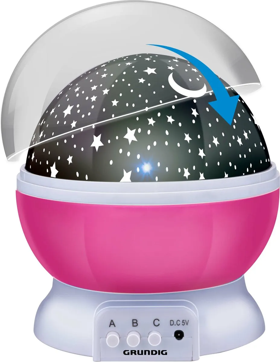 Grundig Nachtlamp Sterrenprojector - Roze