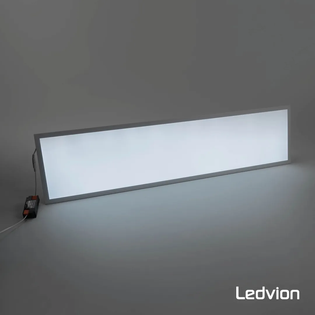 LEDVION 6x LED Paneel 120x30cm 24W 6500K - 6 Stuks - afbeelding 6 van 6