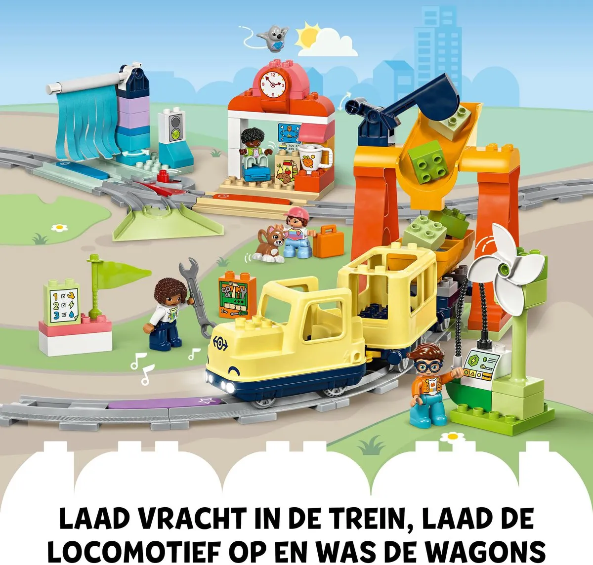 LEGO DUPLO Stad Grote Interactieve Buurttrein 10428 - 103 Stukken
