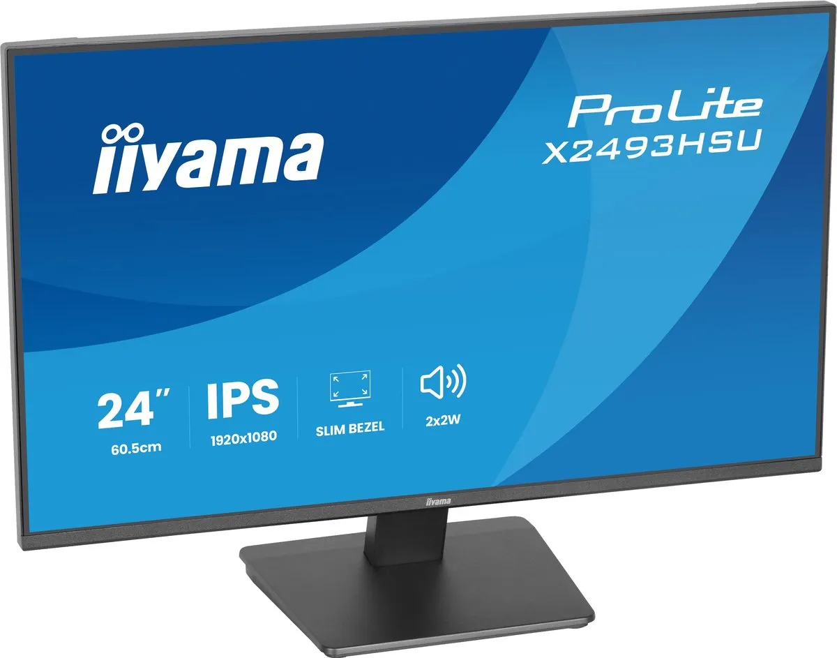 iiyama ProLite X2493HSU-B1 Monitor 24" Full HD IPS - USB-Hub