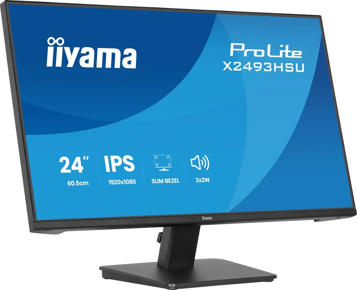 iiyama ProLite X2493HSU-B1 Monitor 24" Full HD IPS - USB-Hub