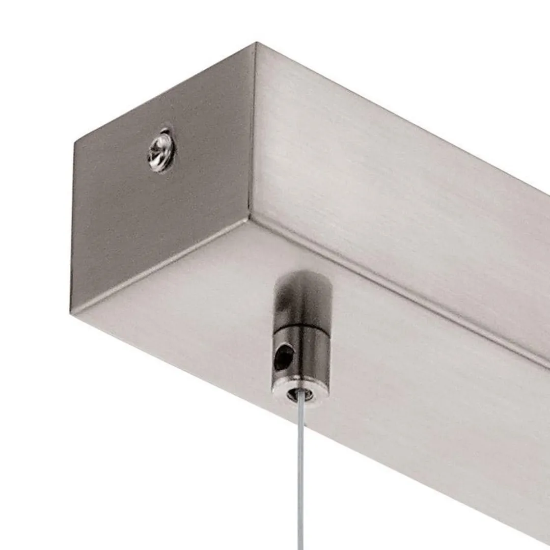 Eglo Ascolese Hanglamp 5 Lichts - 900mm - Nikkel-Mat - Amber/Wit