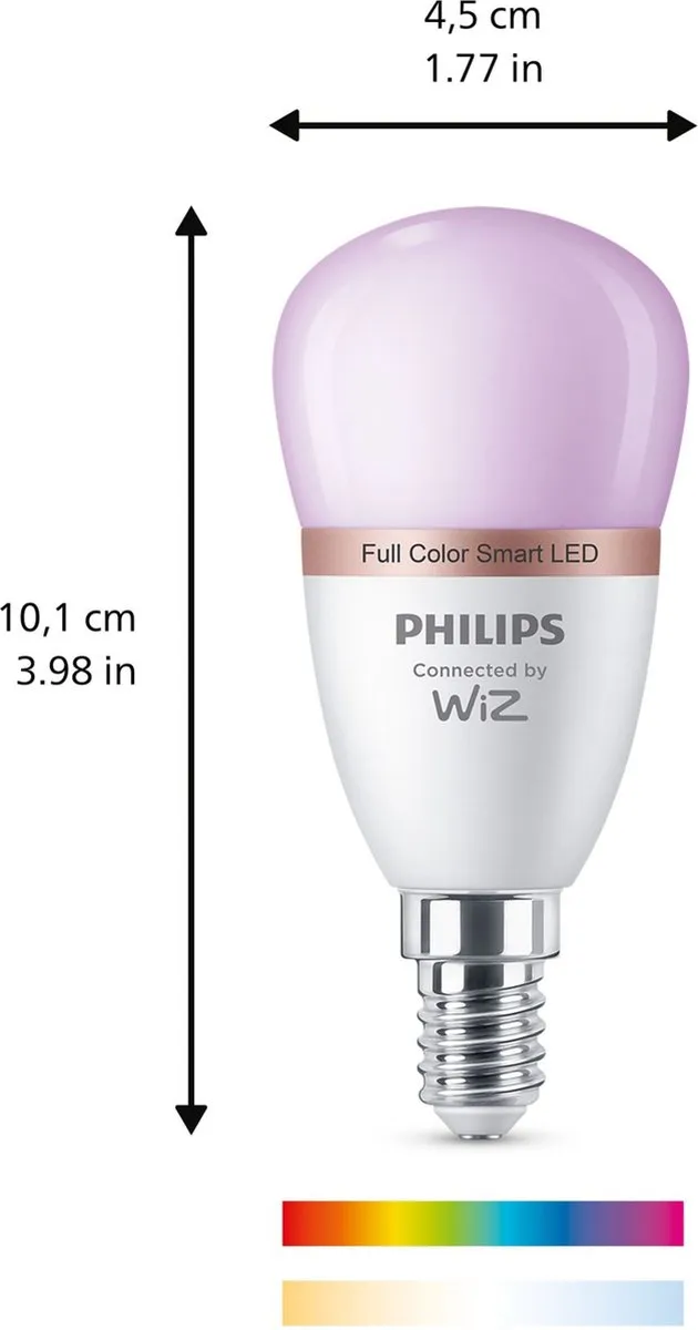 Philips Lamp P45 E14 4,9W Wit