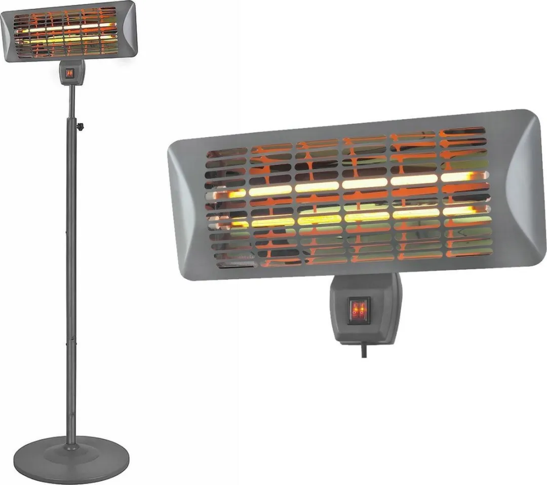 Eurom Q-time 2000S Terrasverwarmer 2000W - Grijs