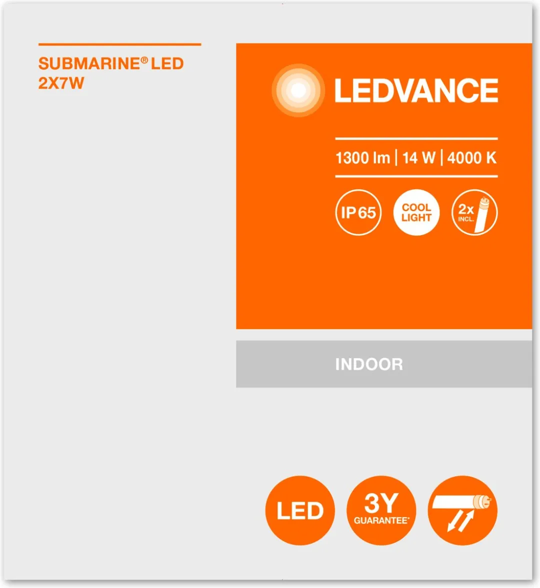 LEDVANCE SubMARINE 16W LED Plafondarmatuur - Koel wit 4000K - IP65 - afbeelding 3 van 6
