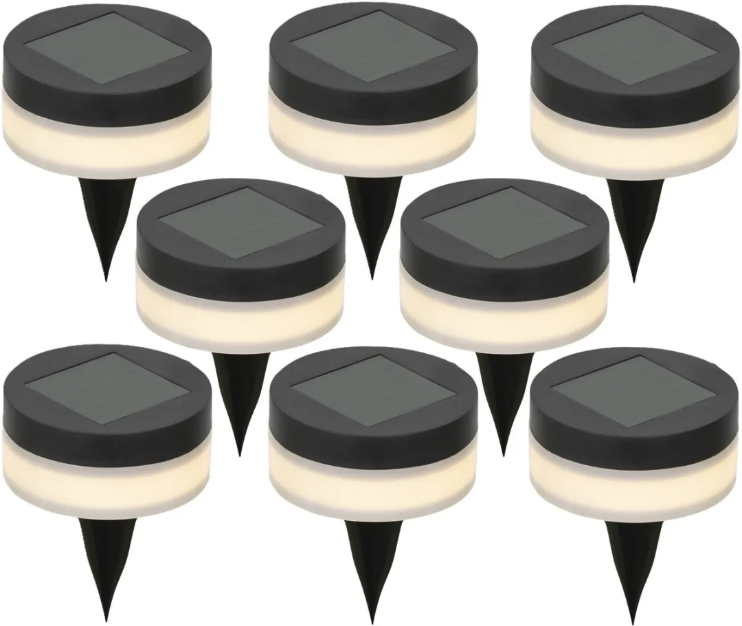 Lumineo Solar Prikspots 4 Stuks - Zwart - Ø9cm