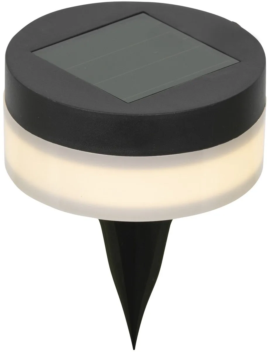 Lumineo Solar Prikspots 4 Stuks - Zwart - Ø9cm