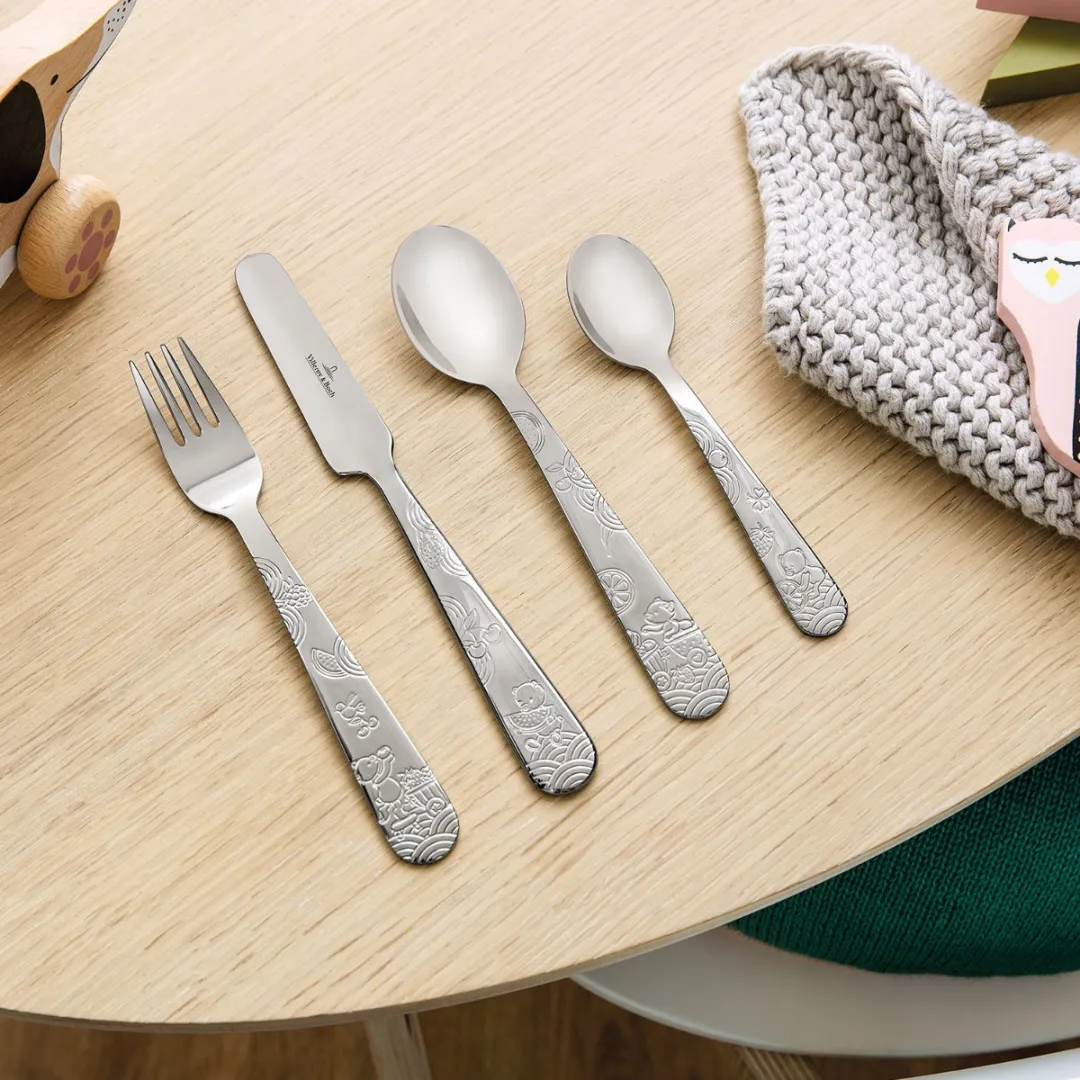Villeroy & Boch Hungry as a Bear Kinderbestek - 4-delig Zilver