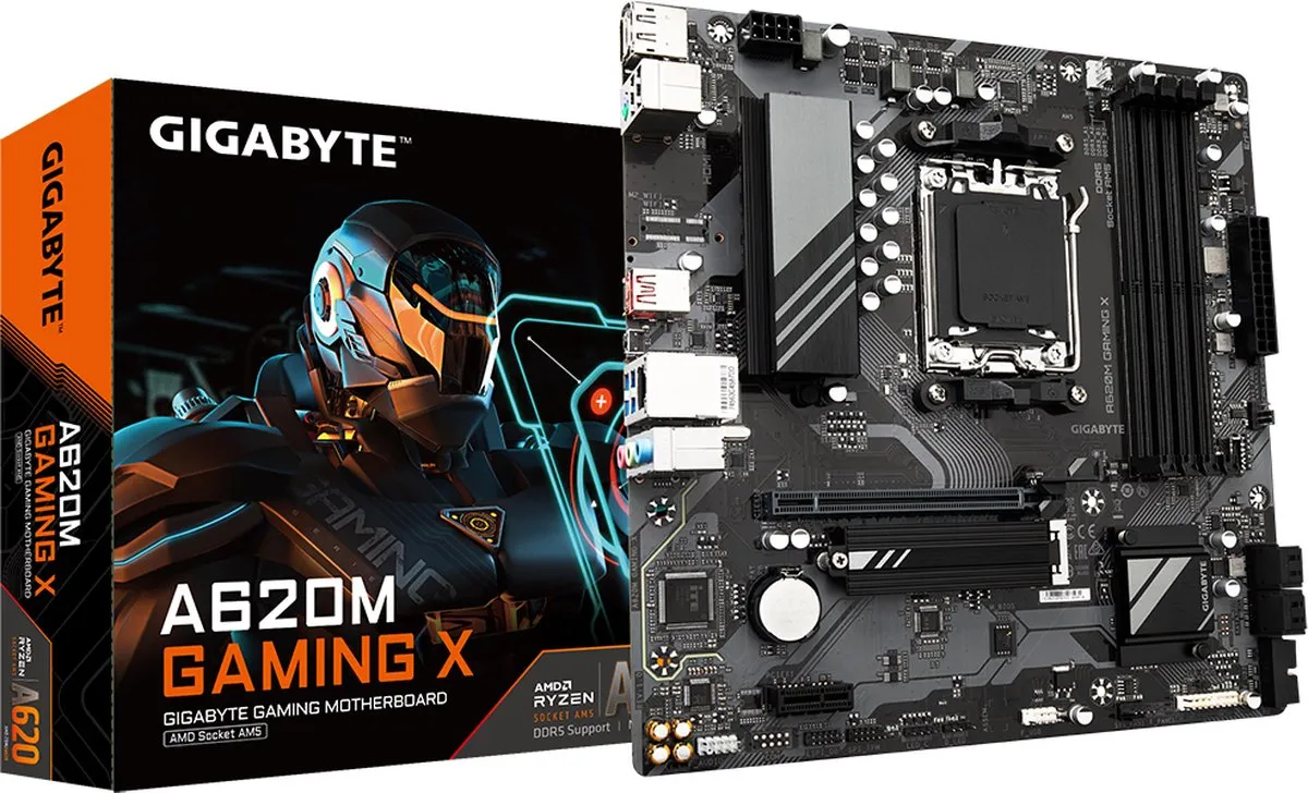 Gigabyte A620M GAMING X AM5 Micro-ATX Moederbord