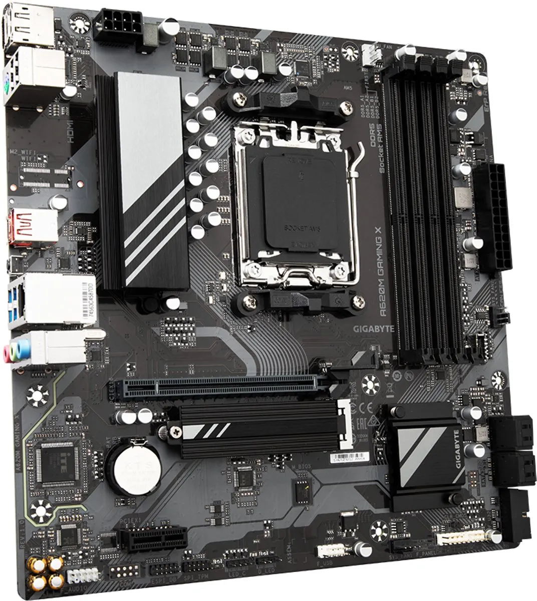 Gigabyte A620M GAMING X AM5 Micro-ATX Moederbord