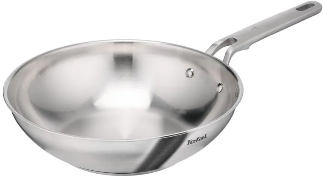 Tefal Extreme Uncoated Wokpan 28cm - Zilver