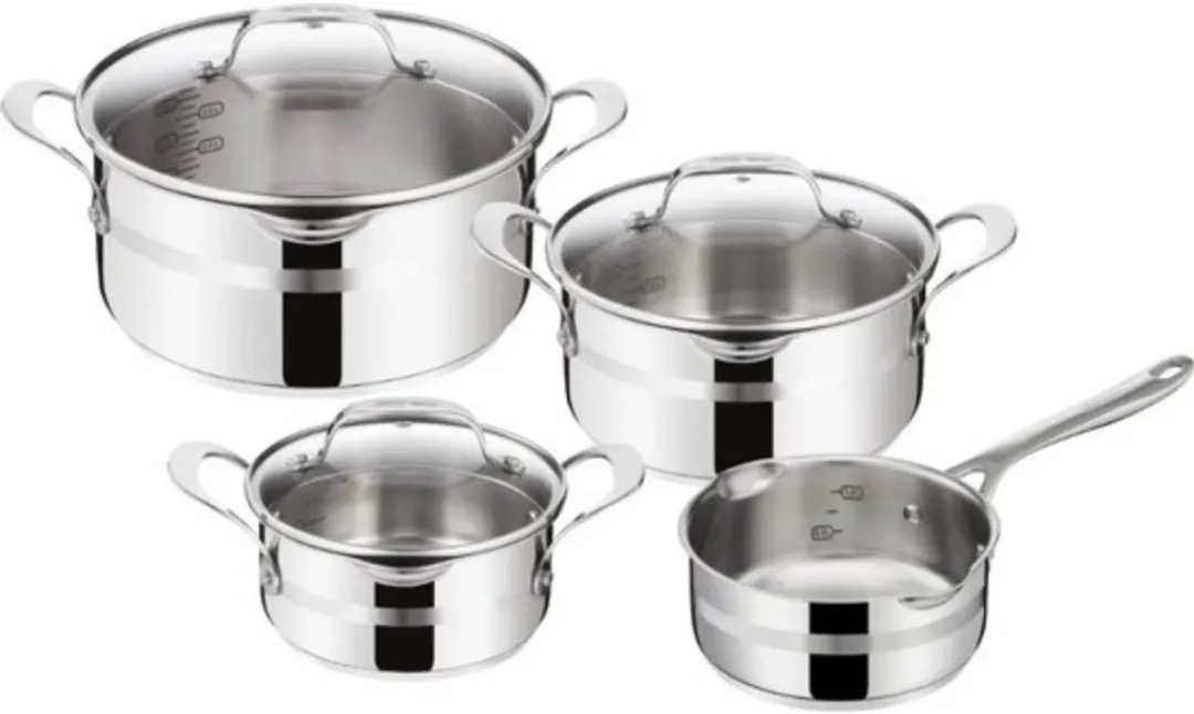 Jamie Oliver by Tefal Complete Pannenset 9-delig - RVS - Zilver