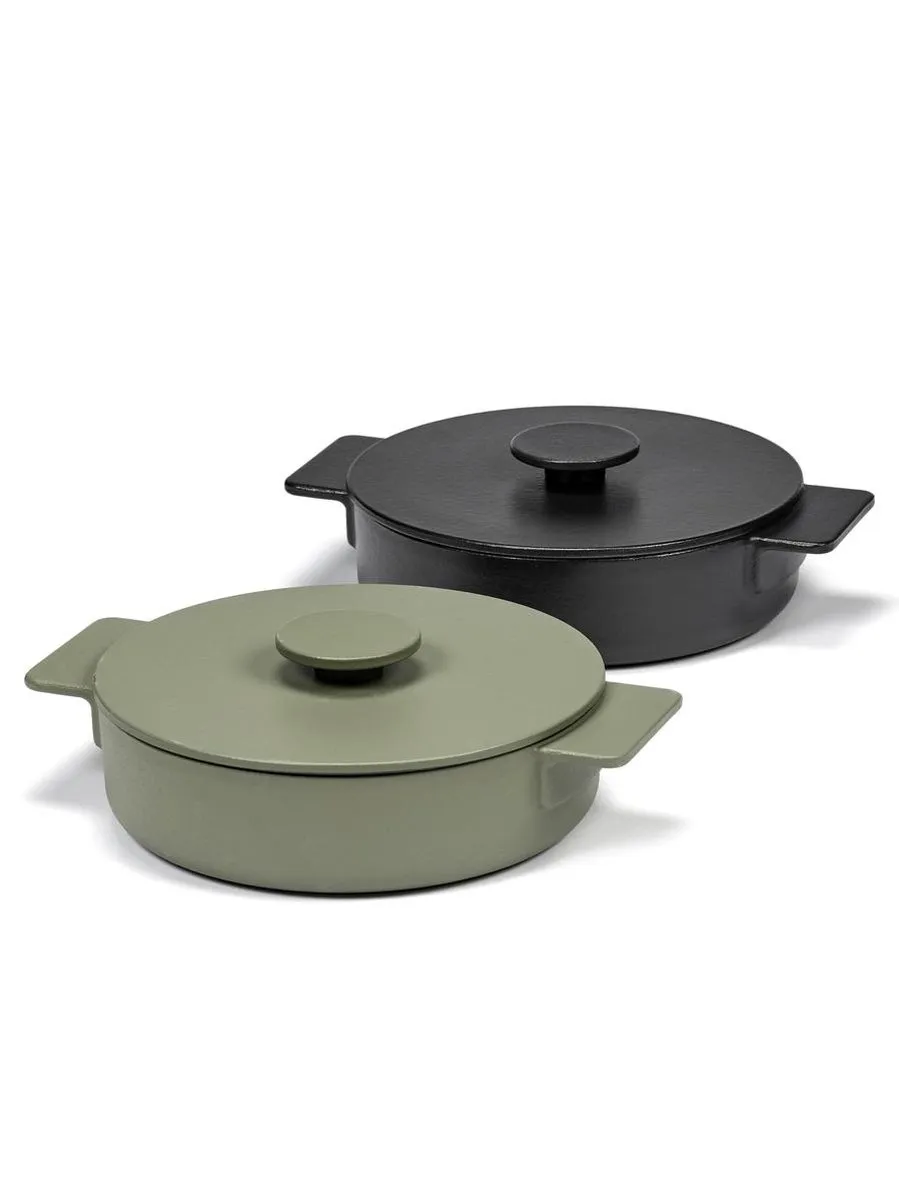 Serax Surface by Sergio Herman Braadpan 2,6L Ø26cm - Zwart - afbeelding 6 van 6