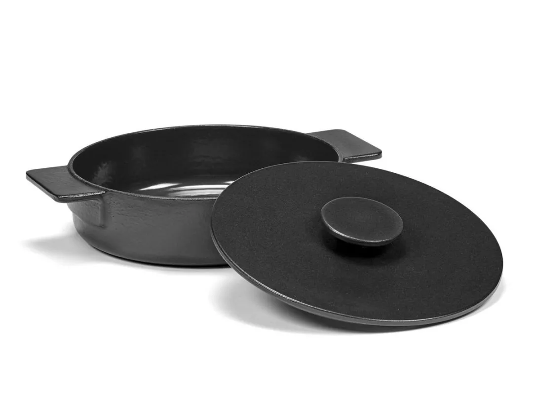 Serax Surface by Sergio Herman Braadpan 2,6L Ø26cm - Zwart