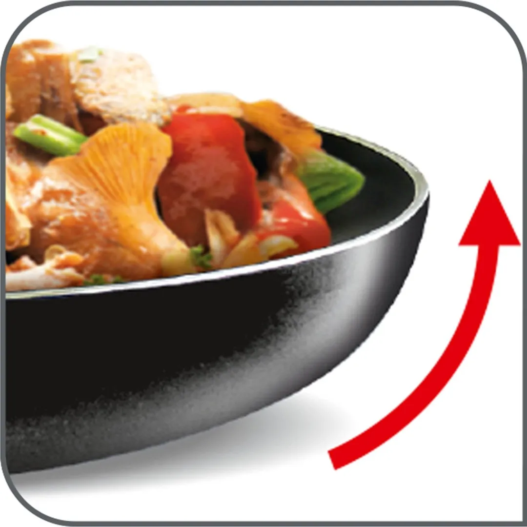 Tefal Resist D5260832 Braadpan 32cm - 3,2L - Zwart - afbeelding 2 van 6
