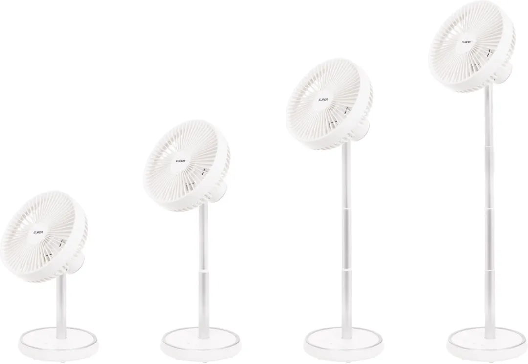 Eurom Vento Cordless Telescopische Ventilator - 4 Snelheden - Wit - afbeelding 6 van 6