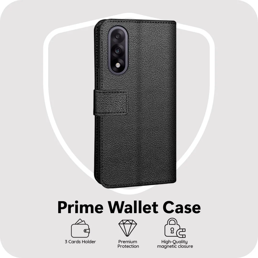 Just in Case Bookcase Classic MON2783CW1 Hoesje - OnePlus Nord 5 - 2 Pasjes - Zwart