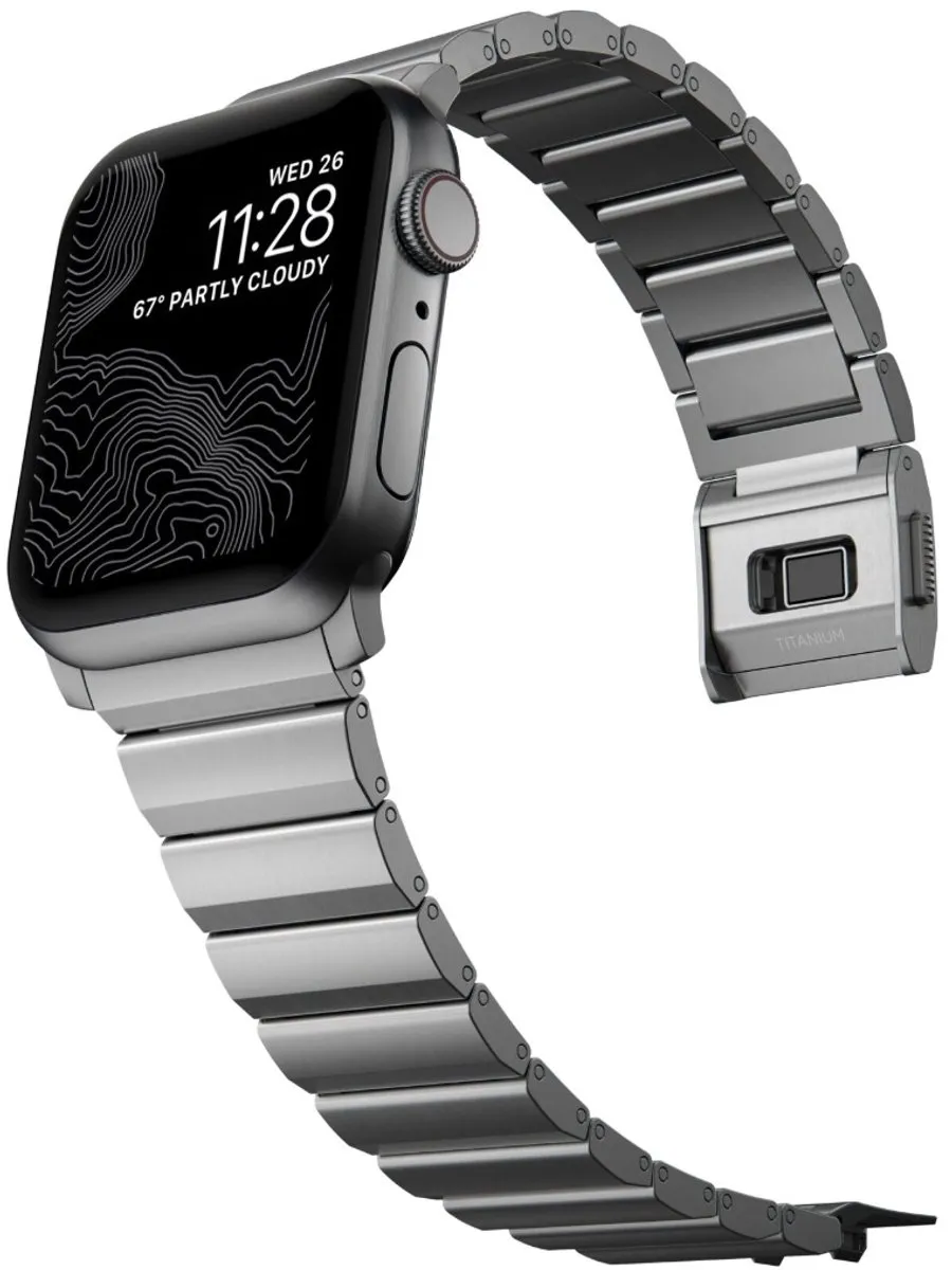 Nomad Strap Titanium V3 Apple Watch 42 / 44 / 45 / 49mm Natural