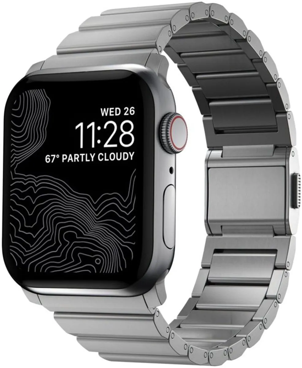 Nomad Strap Titanium V3 Apple Watch 42 / 44 / 45 / 49mm Natural