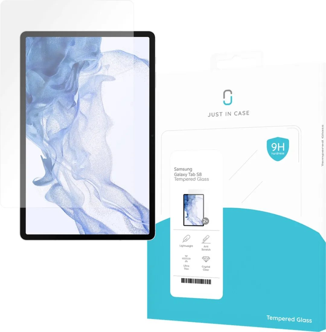 Just in Case Samsung Galaxy Tab S8 Screenprotector - 2 Stuks