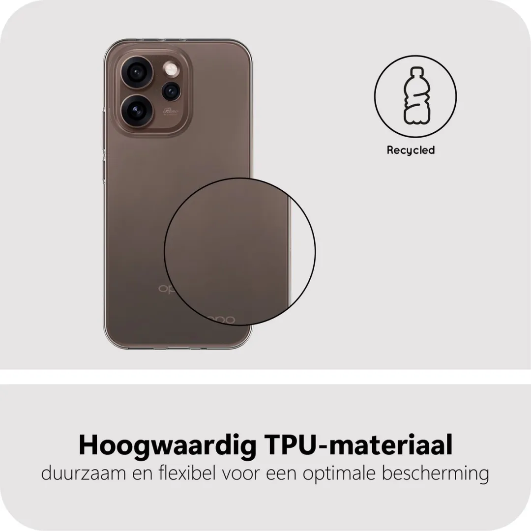 Just in Case Oppo Reno15 Pro Siliconen Hoesje - MOO2881KL0 - Transparant