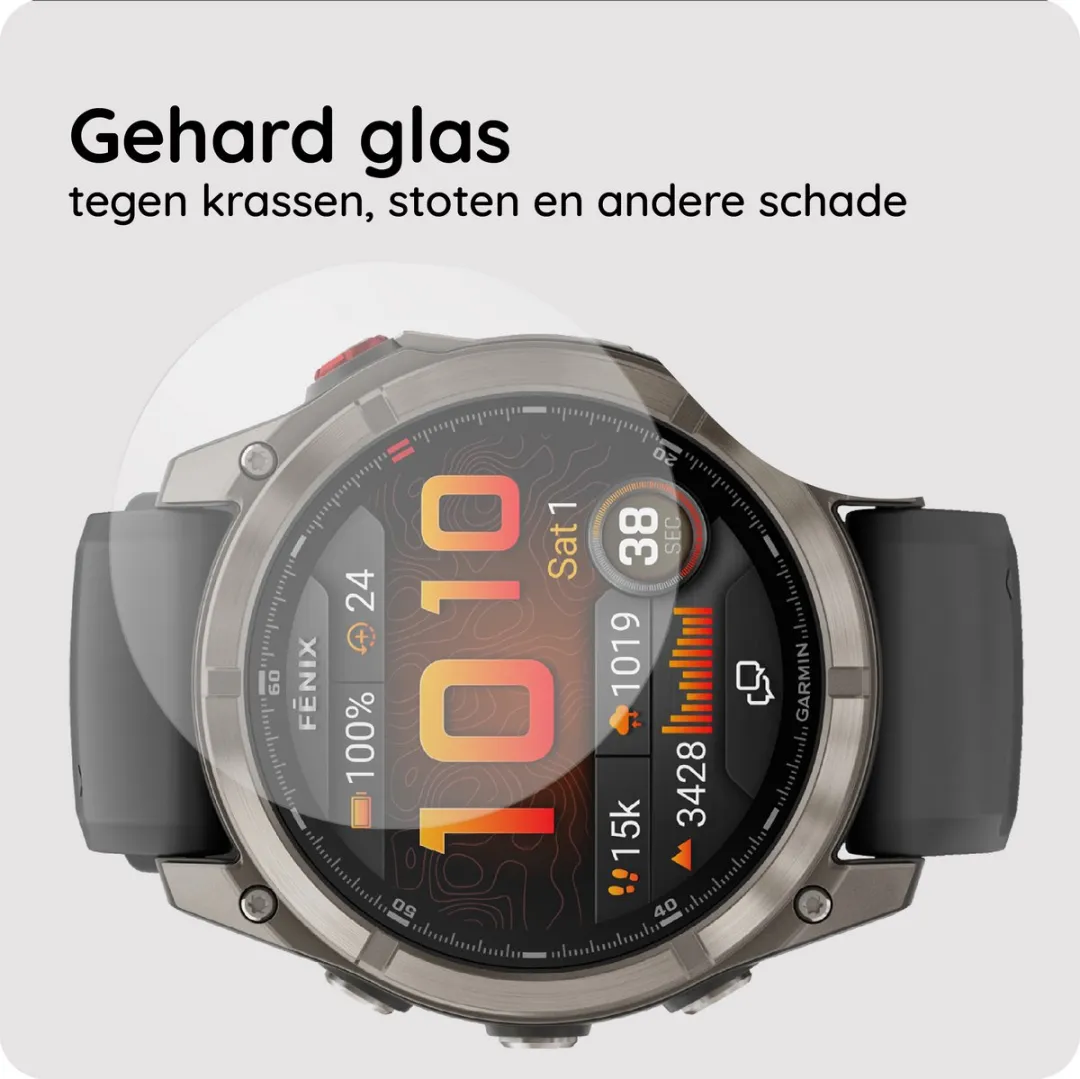Just in Case Screenprotector Garmin Fenix 8 51mm - 2 Stuks