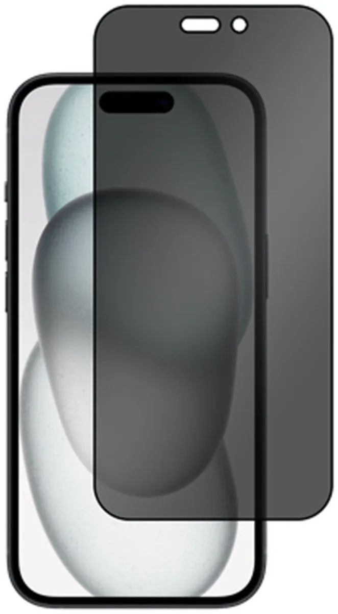 Just in Case Privacy Screenprotector iPhone 15 - Anti-Spy Gehard Glas