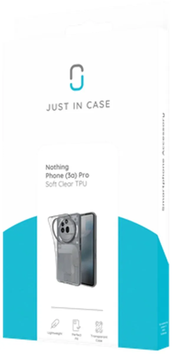 Just in Case Siliconen Hoesje Nothing Phone (3a) Pro - Transparant - 8509116
