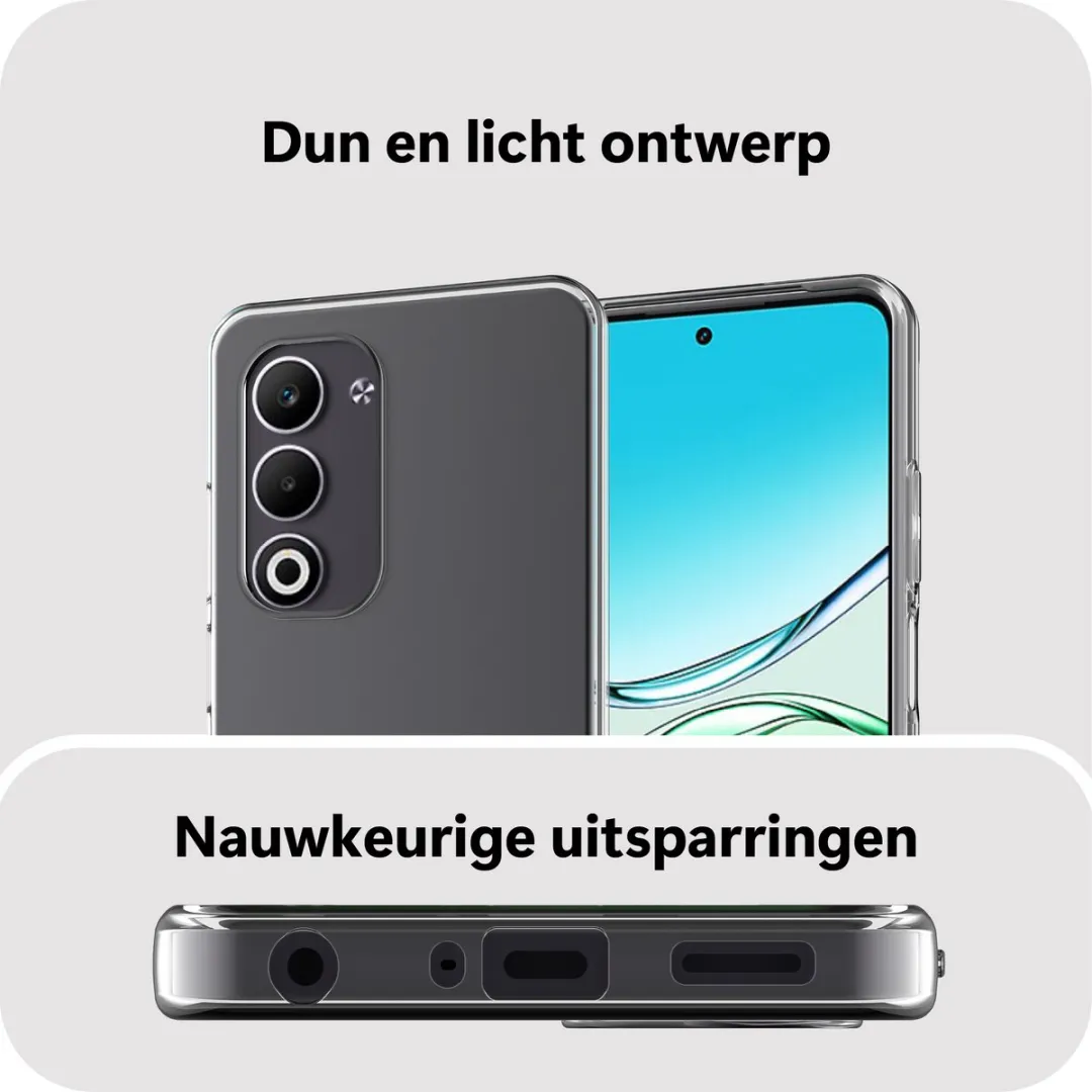 Just in Case Oppo A5M Siliconen Hoesje - Transparant MOO2803KL0 - afbeelding 6 van 6