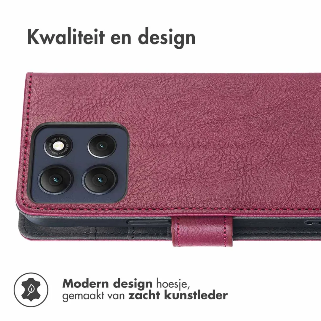Imoshion Hoesje Motorola Moto G86 - 3 Pasjes - Bruin