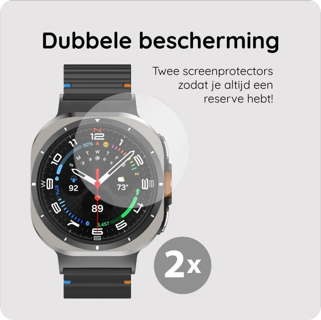 Just in Case Screenprotector Samsung Galaxy Watch Ultra 2025 - 2 Stuks