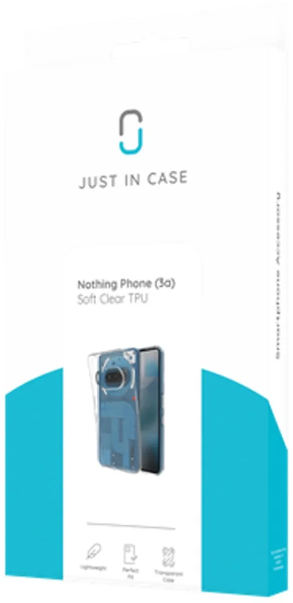 Just in Case Siliconen Hoesje Nothing Phone (3a) - Transparant 8509086