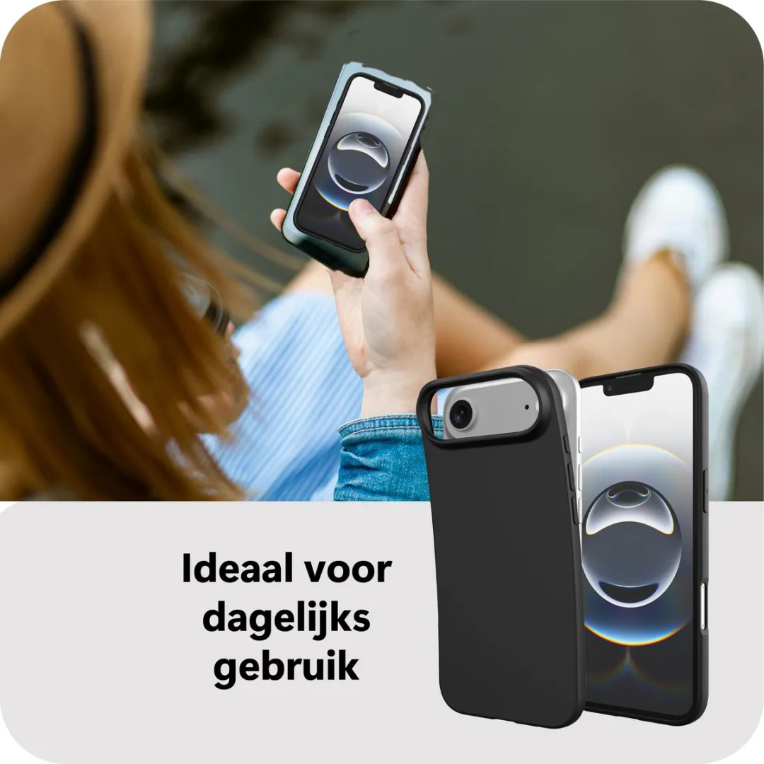 Just in Case iPhone Air MAP2764ZC1 Siliconen Hoesje - Zwart