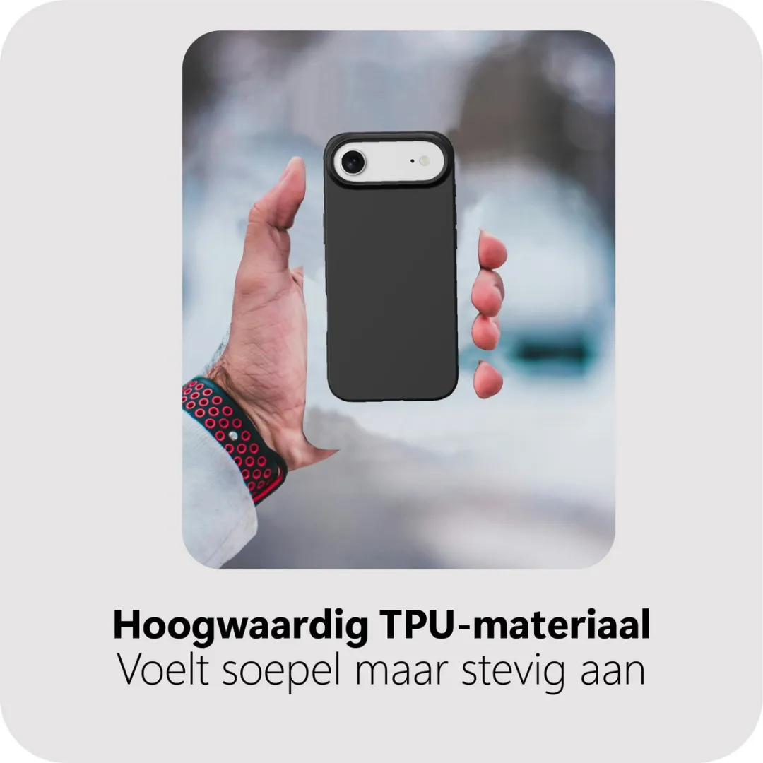 Just in Case iPhone Air MAP2764ZC1 Siliconen Hoesje - Zwart
