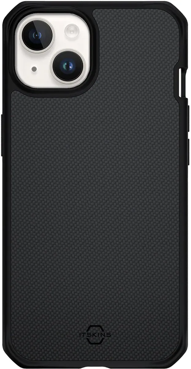 Itskins Hoesje iPhone 14 Plus Ballistisch Nylon - Zwart ITBALNYLIP14MBK
