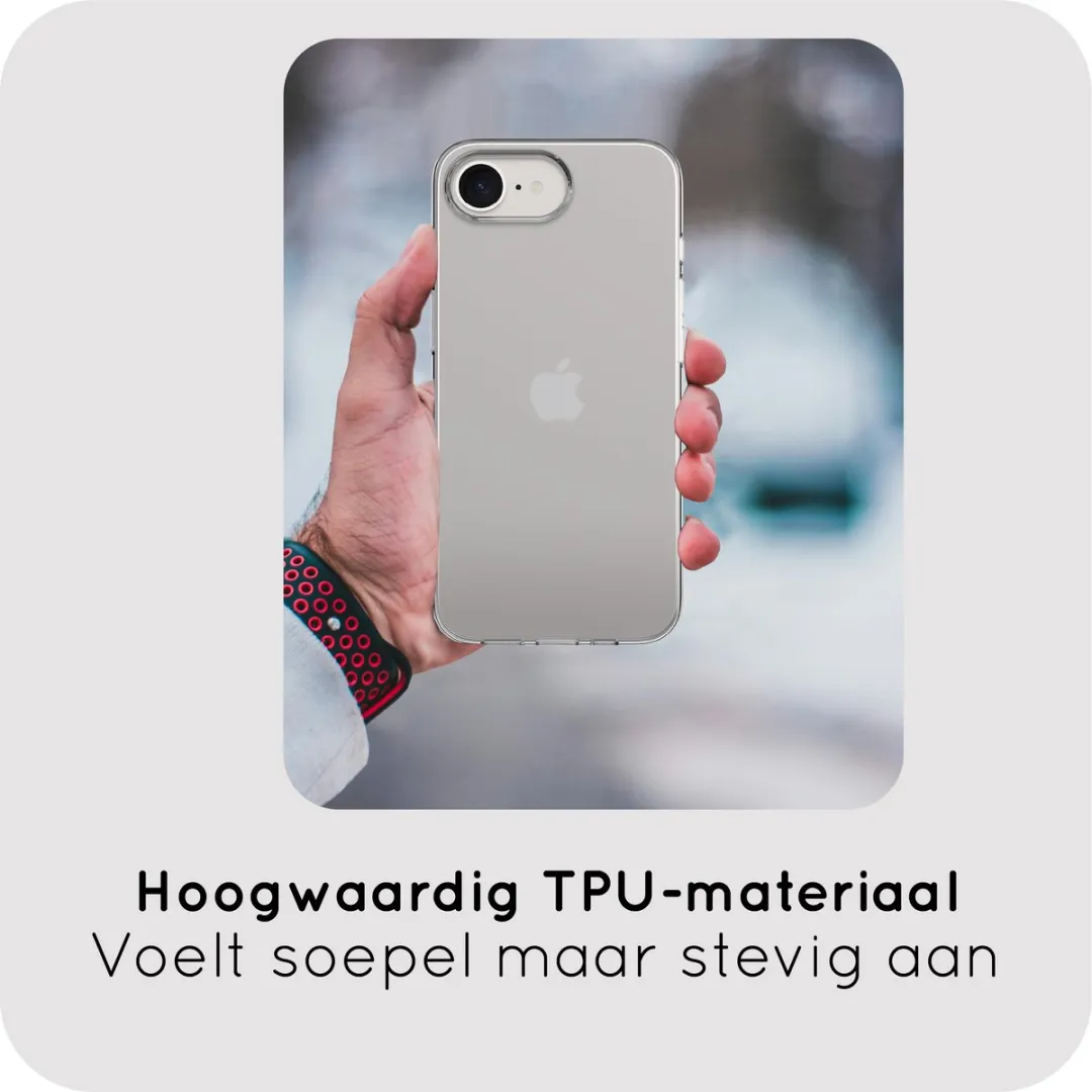 Just in Case iPhone 17e/16e Siliconen Hoesje 8506597 - Transparant - afbeelding 6 van 6