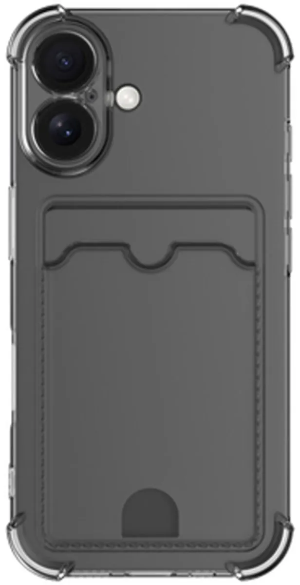 Just in Case Hoesje iPhone 16 Pasjeshouder 8332363 - Transparant