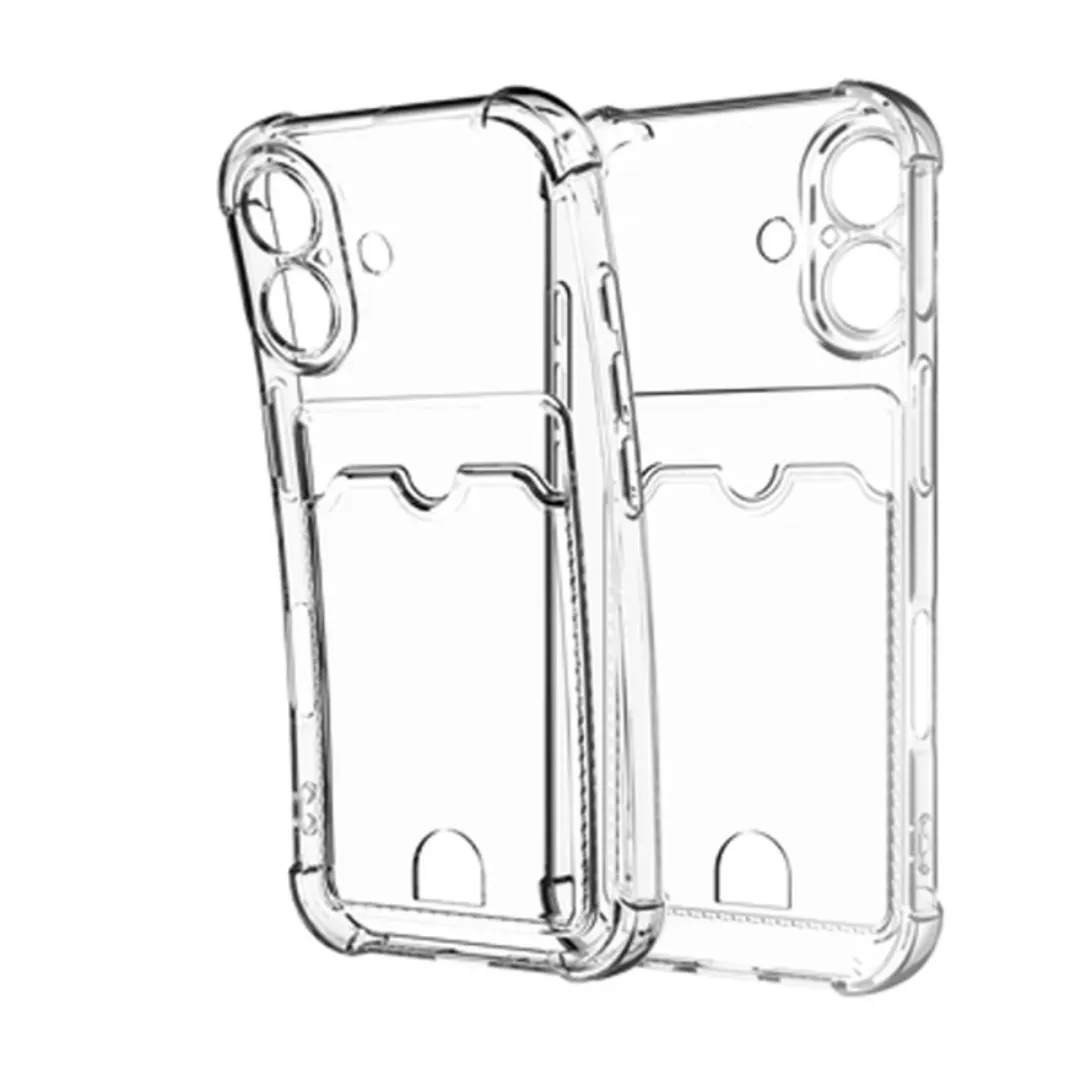 Just in Case Hoesje iPhone 16 Pasjeshouder 8332363 - Transparant