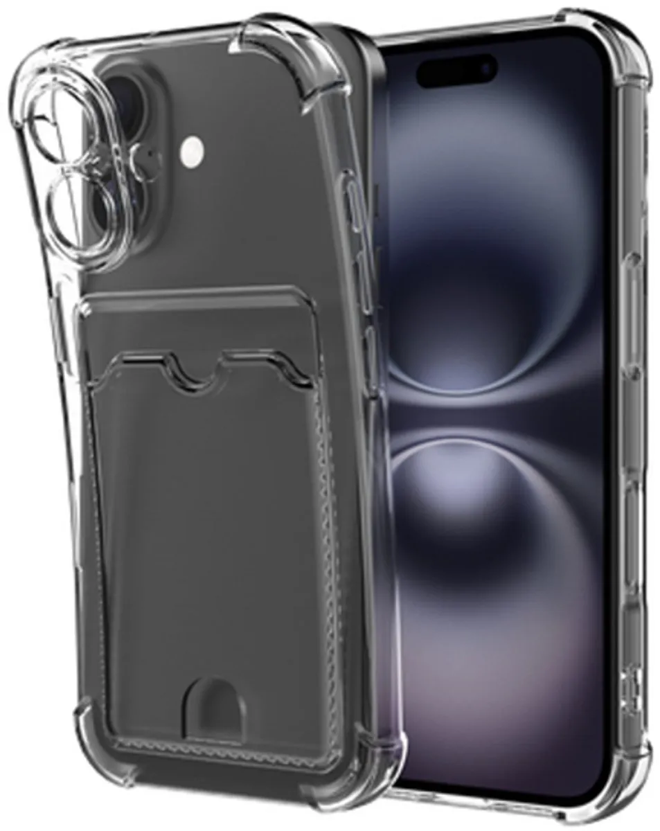 Just in Case Hoesje iPhone 16 Pasjeshouder 8332363 - Transparant