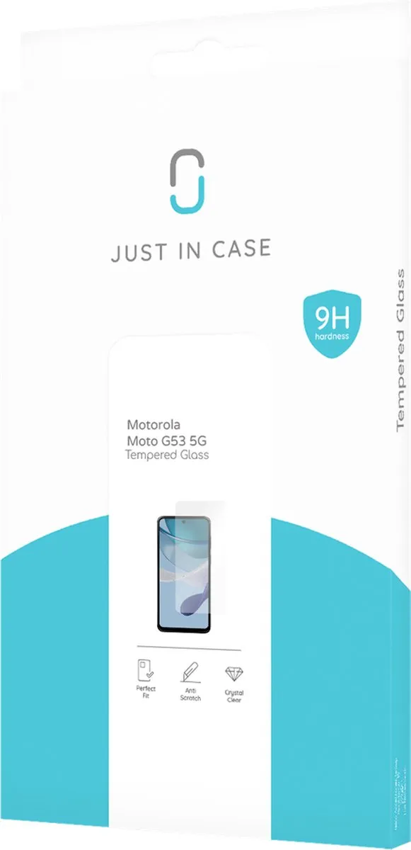 Just in Case Motorola Moto G53 5G Tempered Glass Screenprotector - Transparant - afbeelding 2 van 6