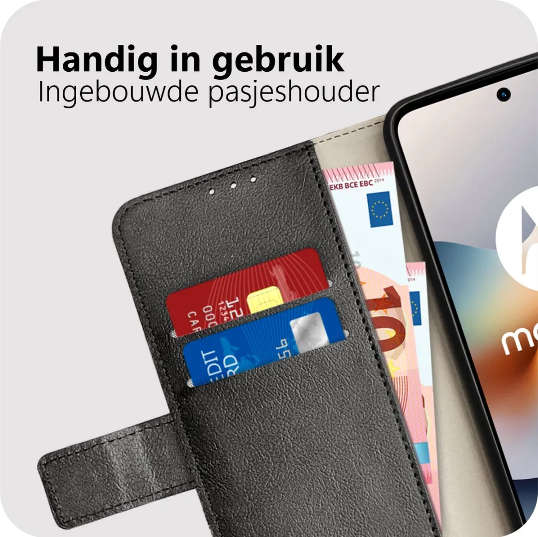 Just in Case Moto G56 Bookcase Classic Hoesje MMT2766CW1 - Zwart
