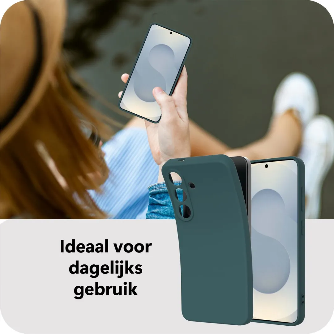 Just in Case Hoesje Samsung Galaxy S25 - Groen - 8504401