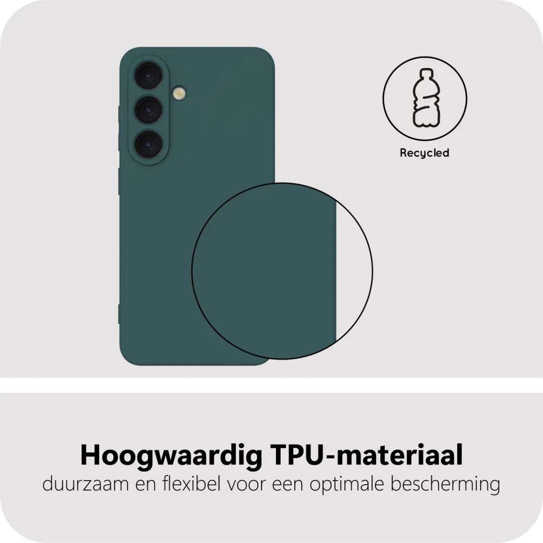 Just in Case Hoesje Samsung Galaxy S25 - Groen - 8504401