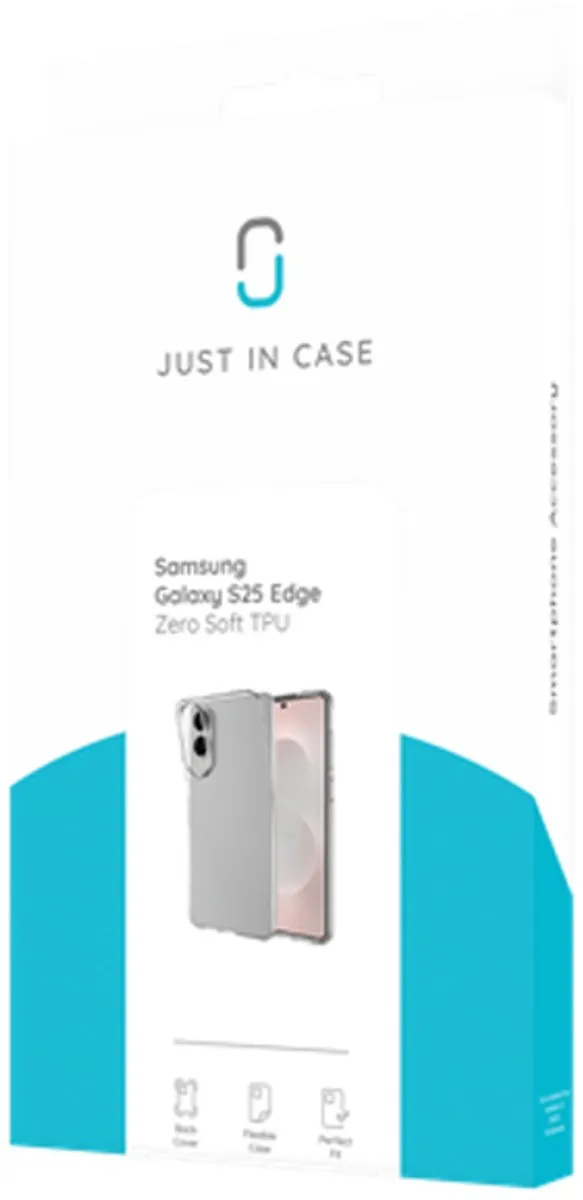 Just in Case Siliconen Hoesje Samsung Galaxy S25 Edge - Transparant