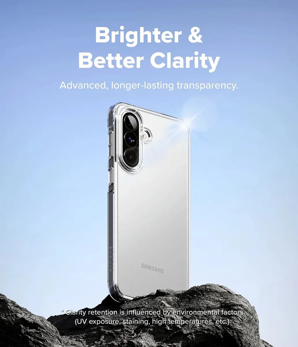 Ringke Fusion Hoesje Samsung Galaxy A57 - Antikrascoating - Transparant