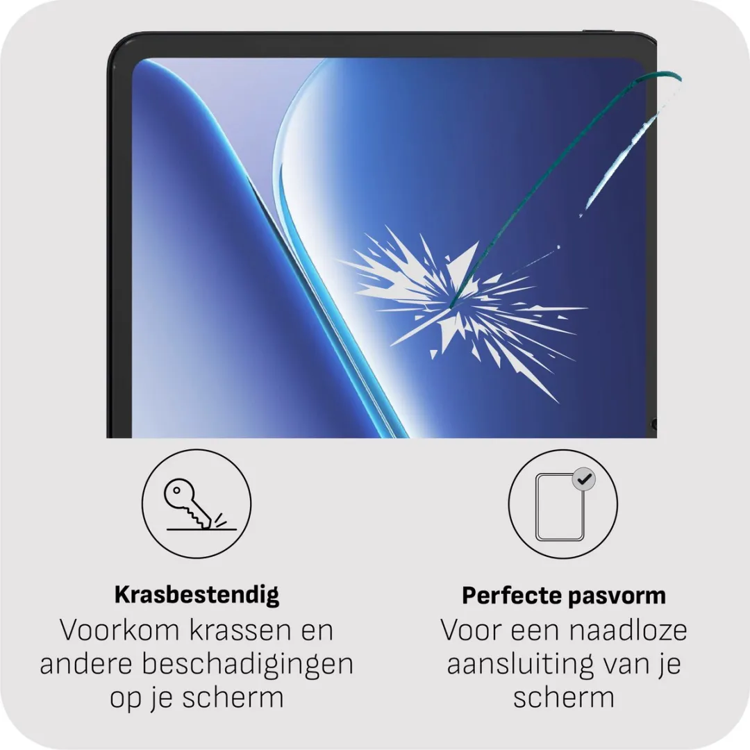 Just in Case TON2868SG0 Screenprotector - OnePlus Pad Go 2 - Transparant