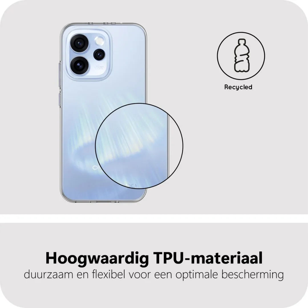 Just in Case Oppo Reno 15 Siliconen Hoesje - Transparant MOO2879KL0