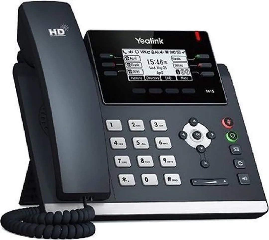 Yealink SIP-T41S VoIP-Telefoon - 2.7" - Zwart