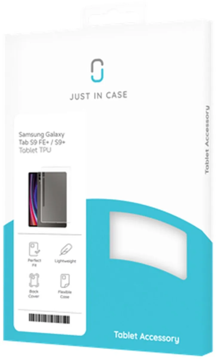 Just in Case Siliconen Hoes Samsung Galaxy Tab S10+/S9 FE+/S9+ - Transparant